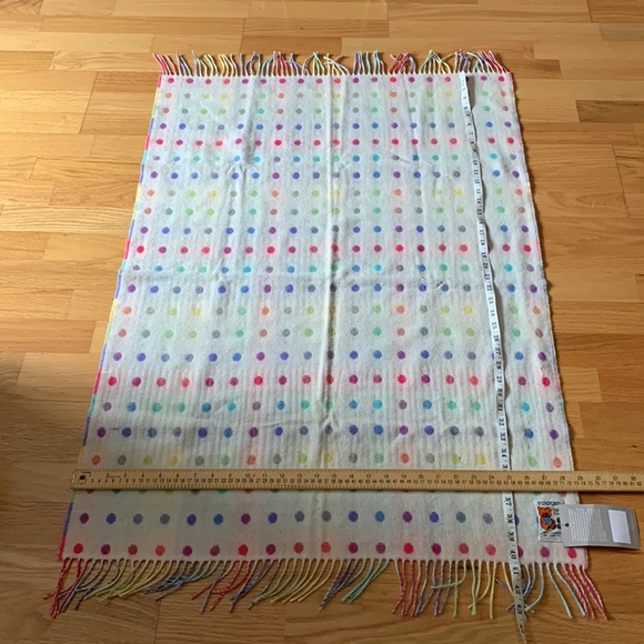 📍FIRM📍100% Lambswool Scarf Wrap Vintage - Picture 13 of 16